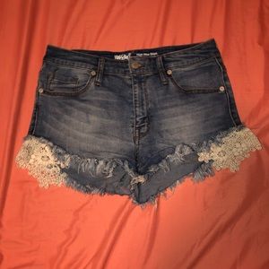 High Waisted Jean Shorts